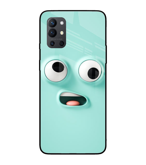 Silly Face Cartoon Oneplus 9R Glass Cover