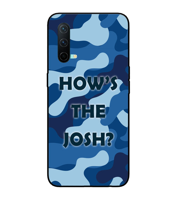 Camouflage Blue Oneplus Nord CE 5G Glass Cover