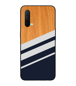 Black And White Wooden Oneplus Nord CE 5G Glass Cover