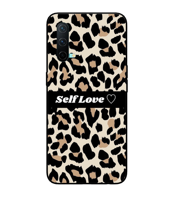 Leopard Print Self Love Oneplus Nord CE 5G Glass Cover