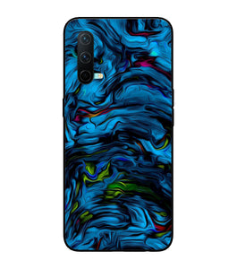 Dark Blue Abstract Oneplus Nord CE 5G Glass Cover