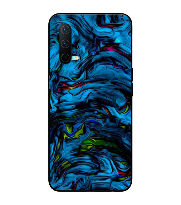 Dark Blue Abstract Oneplus Nord CE 5G Glass Cover