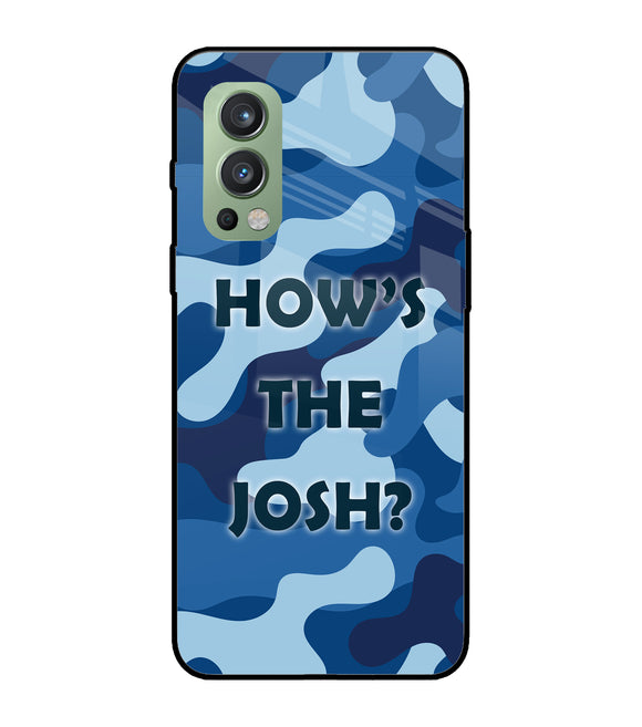 Camouflage Blue OnePlus Nord 2 5G Glass Cover