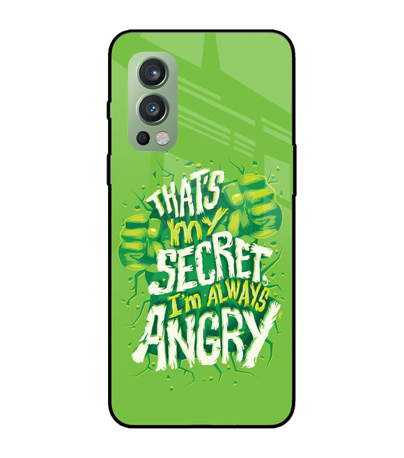 Hulk Smash Quote OnePlus Nord 2 5G Glass Cover