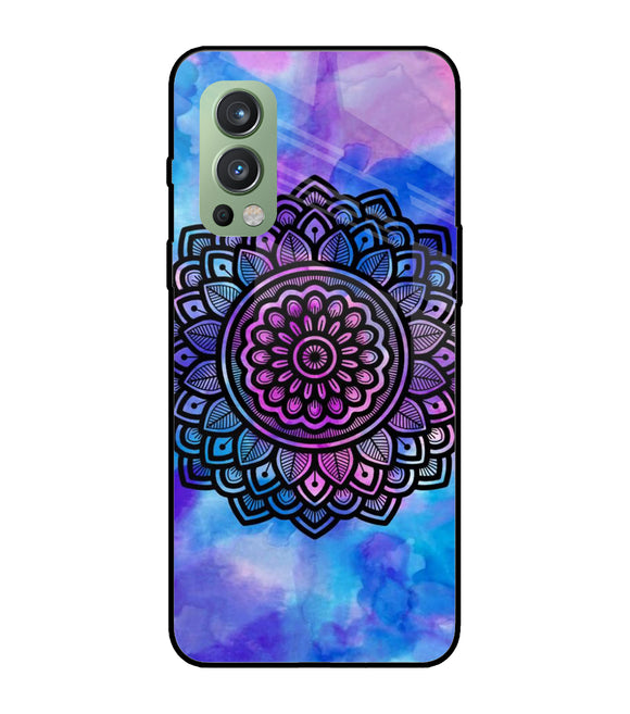 Mandala Water Color Art OnePlus Nord 2 5G Glass Cover