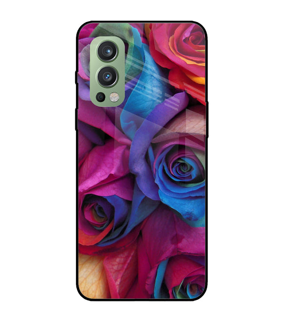 Colorful Roses OnePlus Nord 2 5G Glass Cover