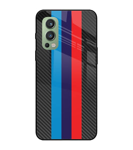 BMW Stripes Pattern OnePlus Nord 2 5G Glass Cover