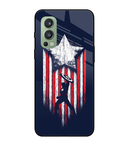 Captain America Marvel Art OnePlus Nord 2 5G Glass Cover
