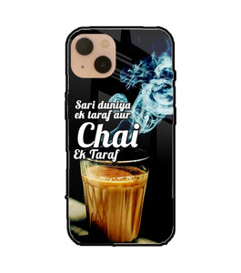 Chai Ek Taraf Quote iPhone 13 Glass Cover