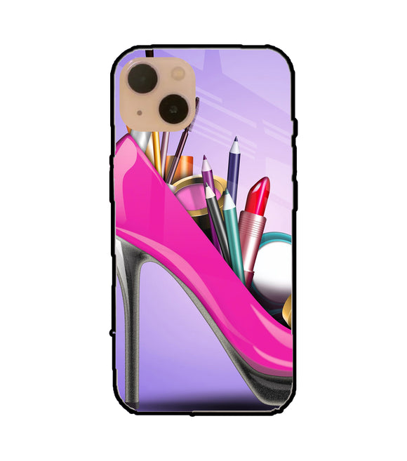 Makeup Heel Shoe iPhone 13 Glass Cover