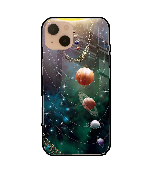 Solar System Art iPhone 13 Glass Cover