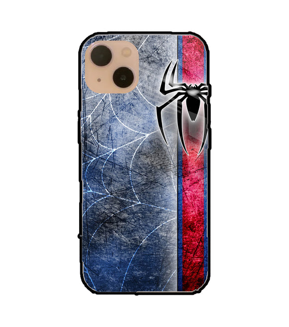 Spider Blue Wall iPhone 13 Glass Cover