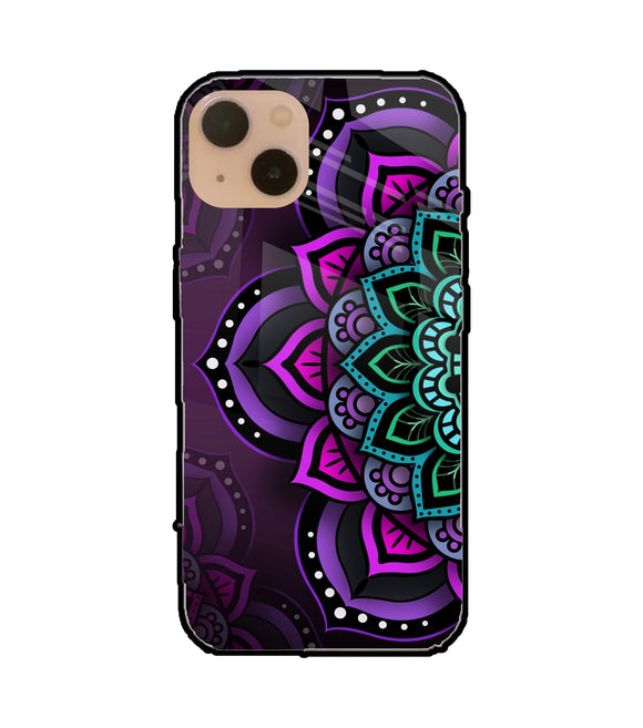 Abstract Rangoli iPhone 13 Glass Cover