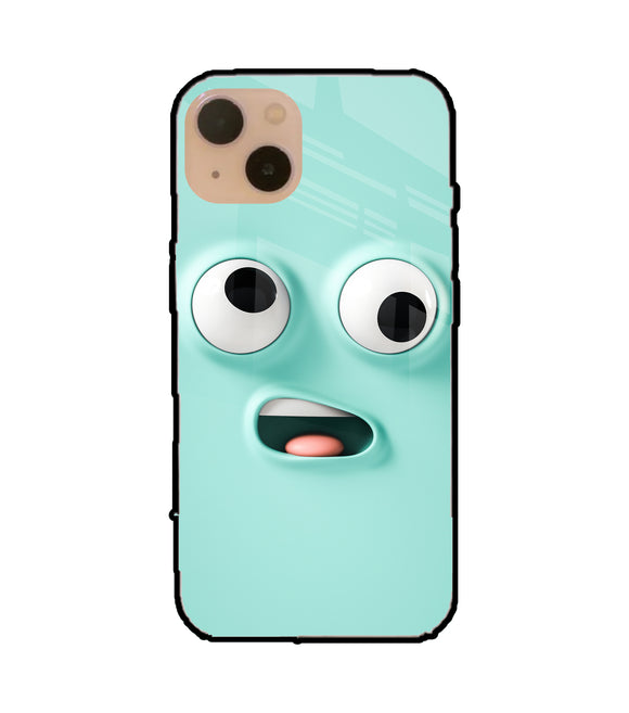 Silly Face Cartoon iPhone 13 Glass Cover