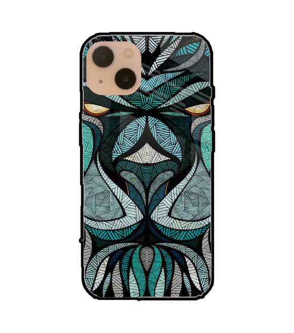 Lion Tattoo Art iPhone 13 Glass Cover