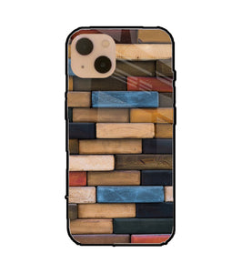 Colorful Wooden Bricks iPhone 13 Glass Cover