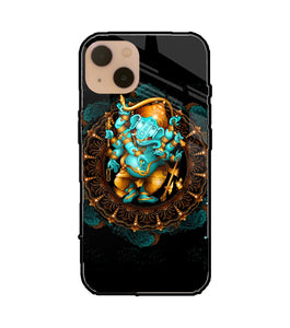 Lord Ganesha Art iPhone 13 Glass Cover