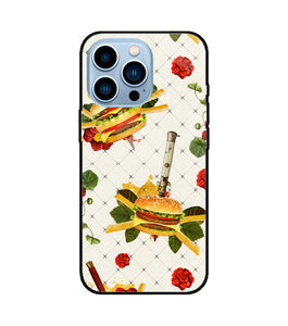 Burger Food Wallpaper iPhone 13 Pro Glass Cover