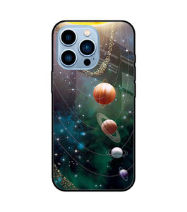 Solar System Art iPhone 13 Pro Glass Cover