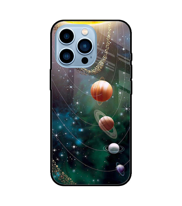 Solar System Art iPhone 13 Pro Glass Cover