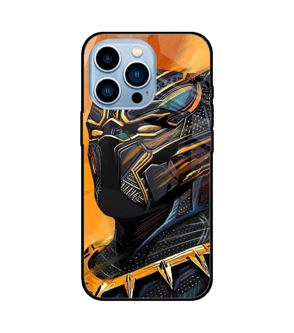 Black Panther Art iPhone 13 Pro Glass Cover