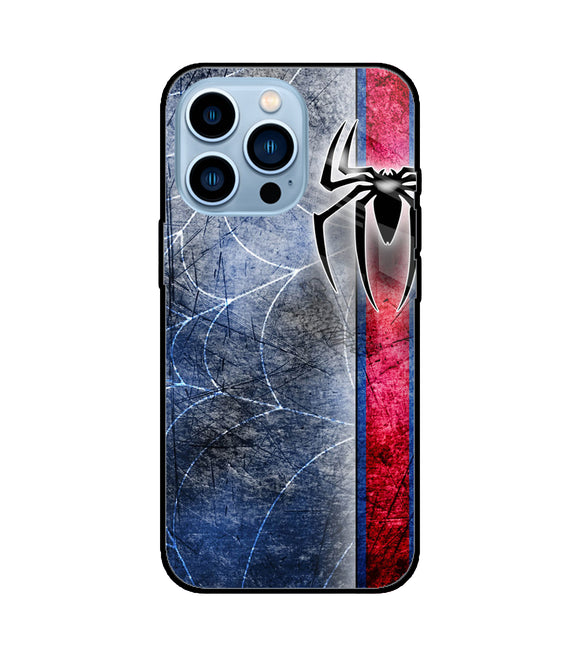 Spider Blue Wall iPhone 13 Pro Glass Cover