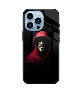 Anonymous Hacker iPhone 13 Pro Glass Cover