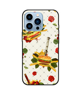Burger Food Wallpaper iPhone 13 Pro Max Glass Cover