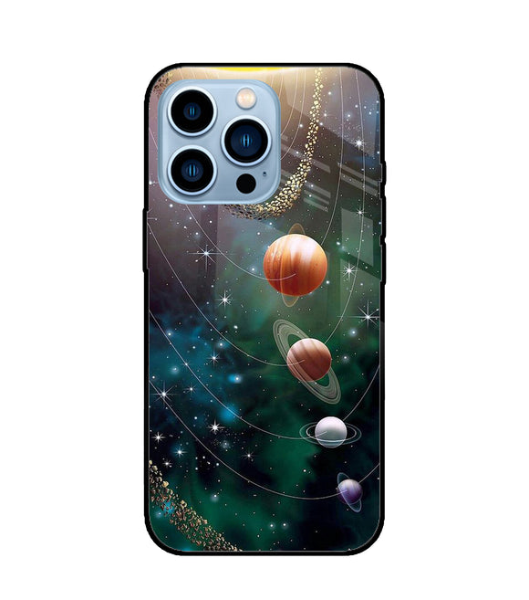 Solar System Art iPhone 13 Pro Max Glass Cover