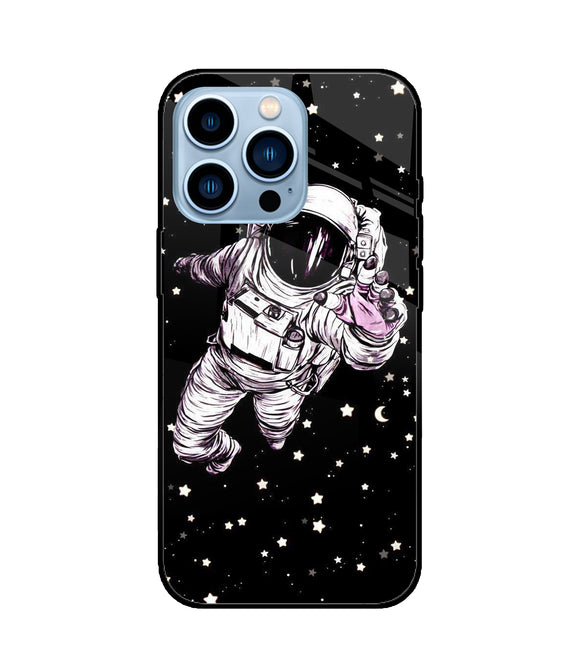 Astronaut On Space iPhone 13 Pro Max Glass Cover
