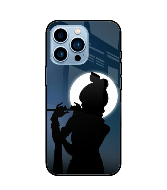 Shri Krishna Silhouette iPhone 13 Pro Max Glass Cover