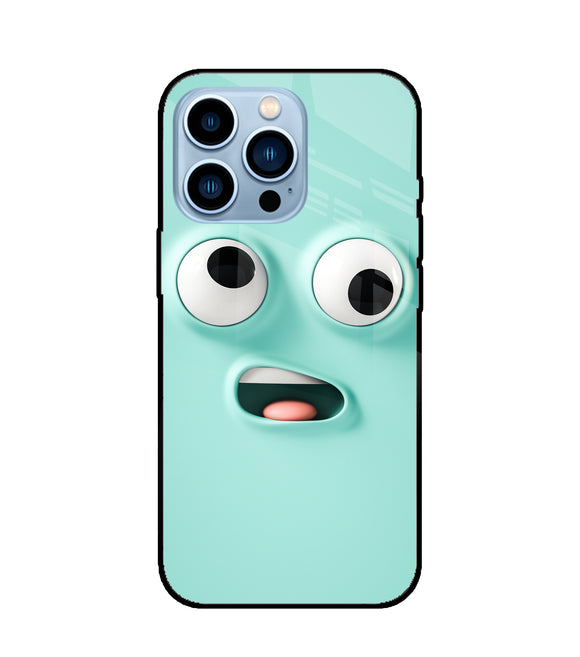 Silly Face Cartoon iPhone 13 Pro Max Glass Cover