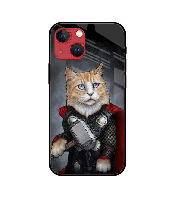 Thor Cat iPhone 13 Mini Glass Cover