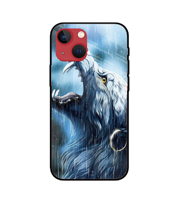 Wolf in Rain iPhone 13 Mini Glass Cover
