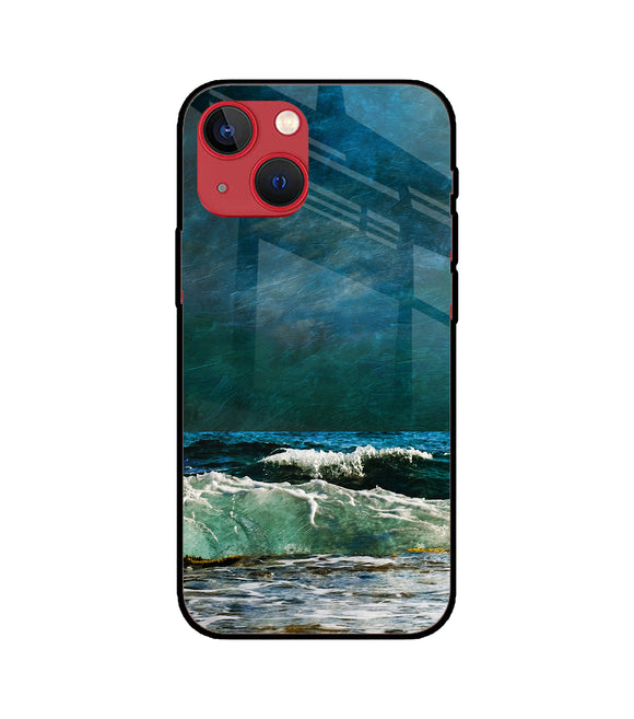 Sea Wave Art iPhone 13 Mini Glass Cover