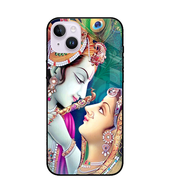 Radha Krishna iPhone 14 Plus Glass Cover