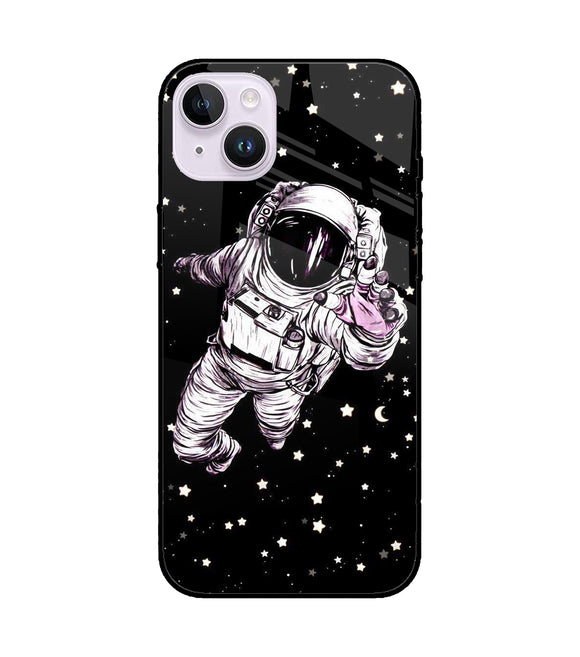 Astronaut On Space iPhone 14 Plus Glass Cover