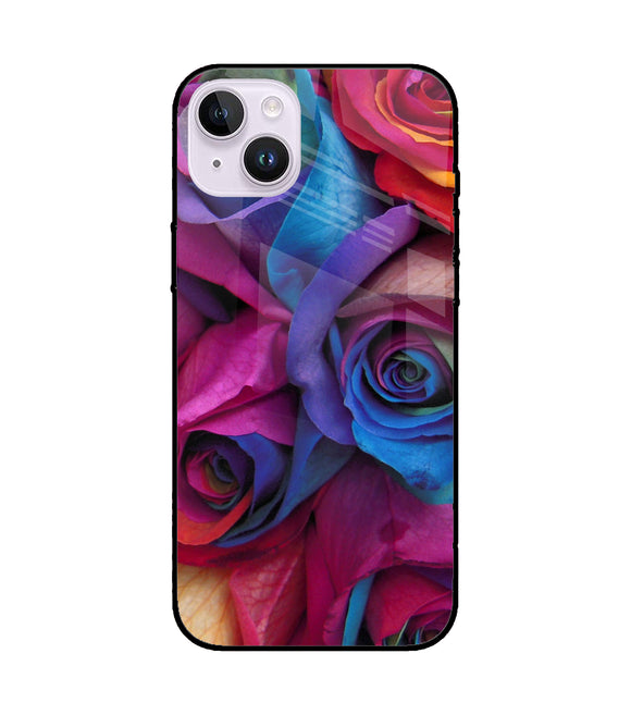 Colorful Roses iPhone 14 Plus Glass Cover