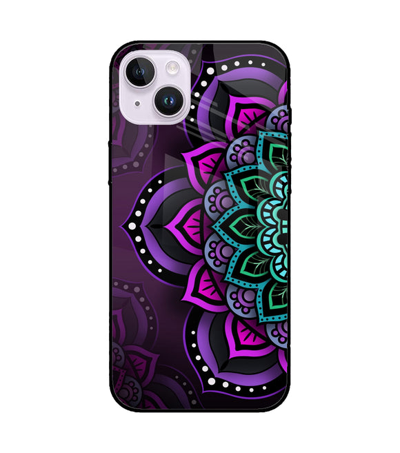 Abstract Rangoli iPhone 14 Plus Glass Cover