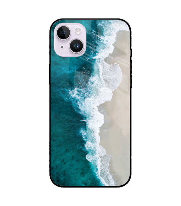Tuquoise Ocean Beach iPhone 14 Plus Glass Cover