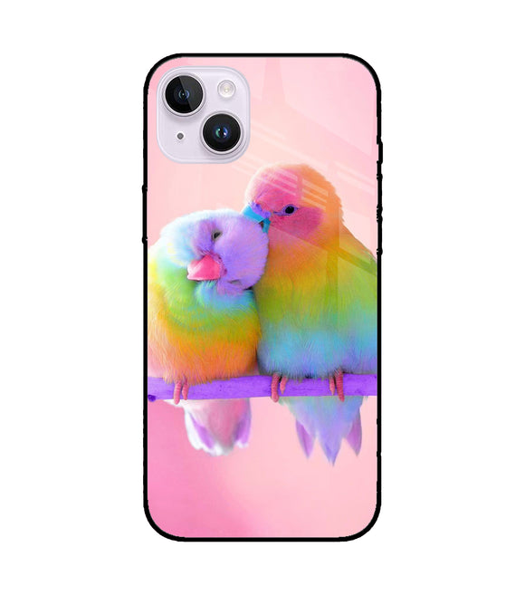 Love Birds iPhone 14 Plus Glass Cover