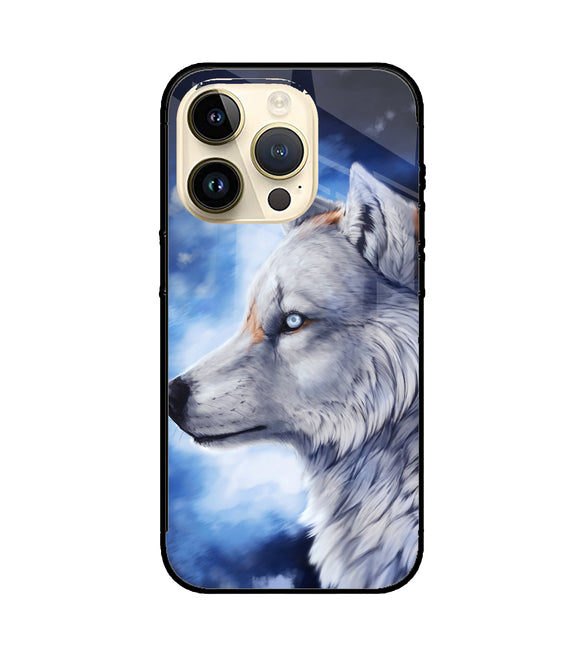 Wolf Night iPhone 14 Pro Glass Cover