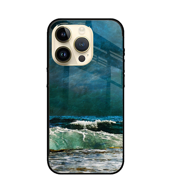 Sea Wave Art iPhone 14 Pro Glass Cover