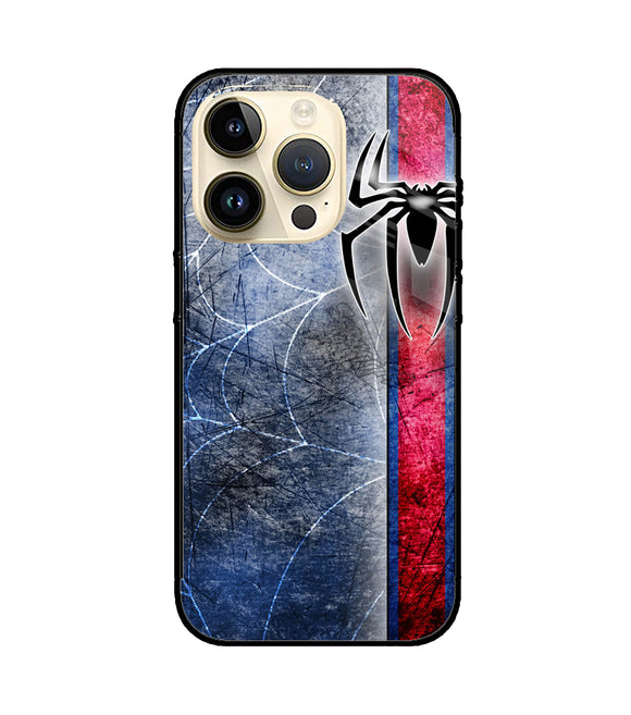 Spider Blue Wall iPhone 14 Pro Glass Cover