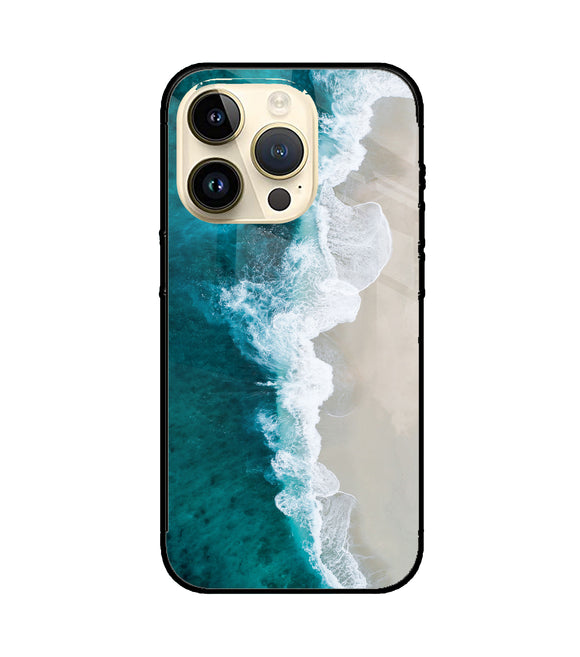 Tuquoise Ocean Beach iPhone 14 Pro Glass Cover