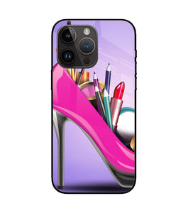 Makeup Heel Shoe iPhone 14 Pro Max Glass Cover