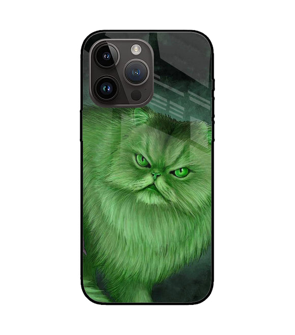 Hulk Cat iPhone 14 Pro Max Glass Cover