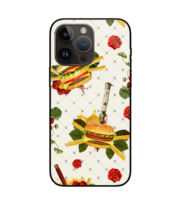 Burger Food Wallpaper iPhone 14 Pro Max Glass Cover