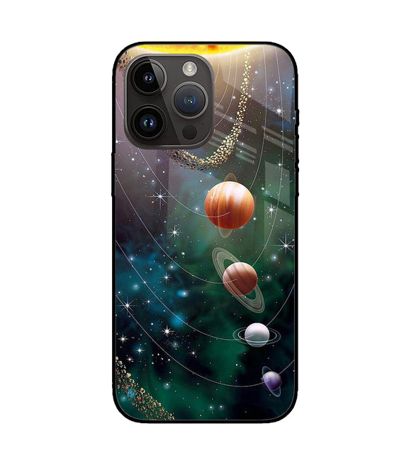 Solar System Art iPhone 14 Pro Max Glass Cover