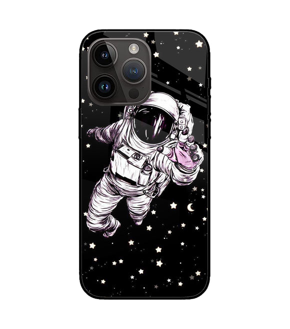 Astronaut On Space iPhone 14 Pro Max Glass Cover